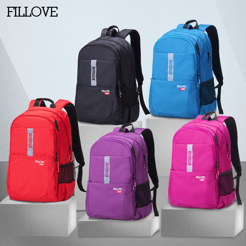 运动轻便户外防水登山包 fillove双肩背包