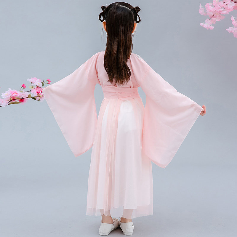 女童中国风汉服超仙女儿童夏连衣裙 欧蝶谷民族服装/舞台装