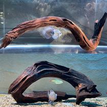 Fish tank Landscape Slumping Wood 80-100cm Large Arch Bridge Type Tortoise Terrace Sundae Climbing to Avoid Tree Stump Swing