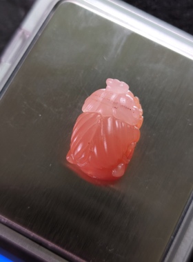 天然云南保山南红玛瑙观音头背云吊坠手串配件配饰精美男女款收藏