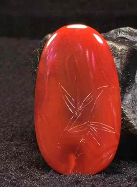 南红玛瑙瓦西料雕刻凤凰吊坠项链锁骨链男女款收藏精美饰品首饰