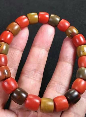 精品南红包浆料带黄浆直切手串多宝文玩饰品1234567890㎜手链满肉