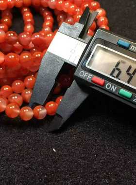 凉山南红玛瑙佛珠长链6㎜手串项链吊坠挂件珠宝男女款礼物精美