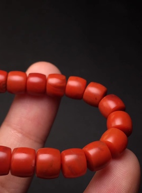 瓦西南红精工直切老型手串单珠多宝文玩饰品1234567890㎜手链满肉