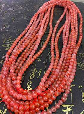 南红玛瑙7.5mm108佛珠实体店拿货实惠捡漏玉石饰品冰飘男女款