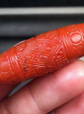 南红玛瑙锁骨链吊坠精品瓦西回纹天珠苏工雕刻超美复古典美学男女