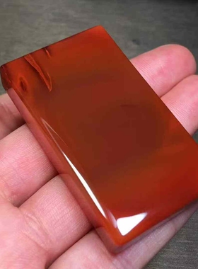 南红玛瑙无事牌吊坠挂件瓦西料精品玫红火焰纹方牌男女款原创设计