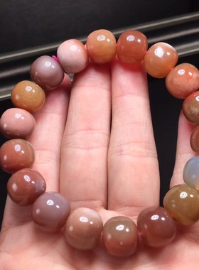 天然阿拉善老型珠手串吊坠牡丹花莲花回纹老型珠弥勒笑佛百搭时尚