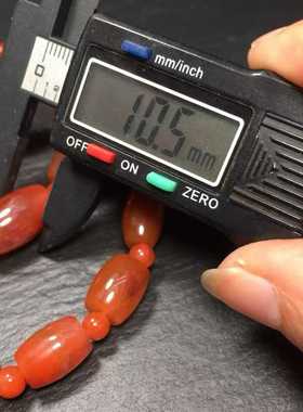 凉山料南红玛瑙老型直切直桶手串男女手链时尚百搭款5㎜