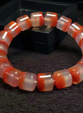 瓦西南红聚宝盆直切手串多宝文玩饰品1234567890㎜手链满肉百搭款