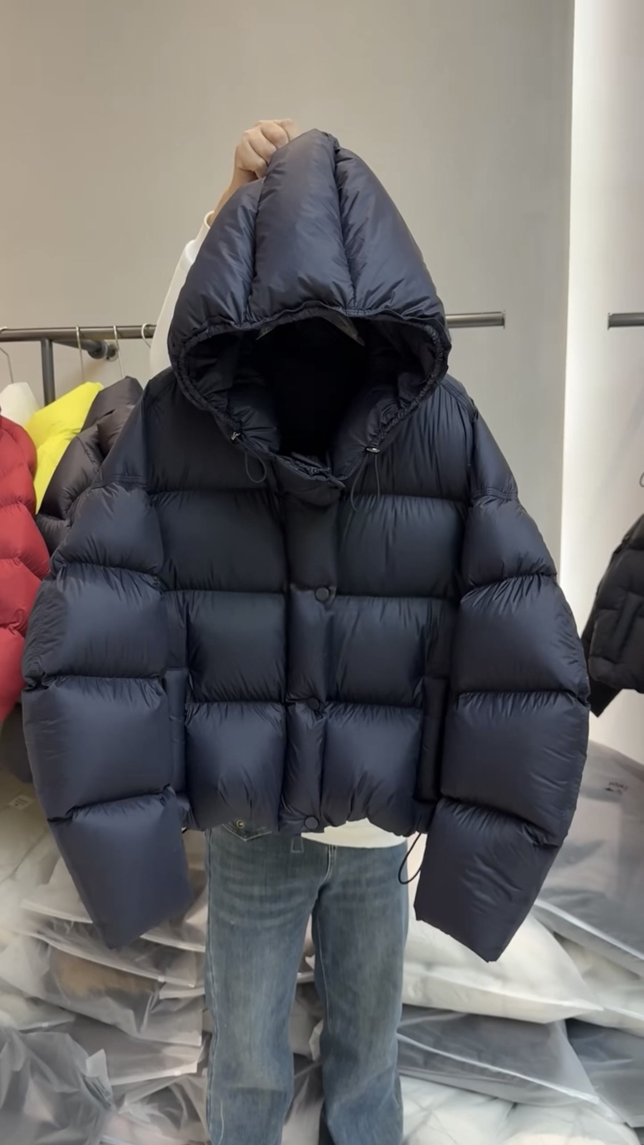 2025年新款90白鹅绒羽绒服女短款连帽宽松加厚保暖面包服外套潮,淘宝优惠券,粉丝福利购,淘宝优惠卷