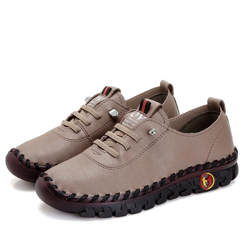 真皮软底妈妈鞋中老年舒适夏季款皮鞋大码牛筋底休闲女鞋防滑单鞋,淘宝优惠券,粉丝福利购,淘宝优惠卷