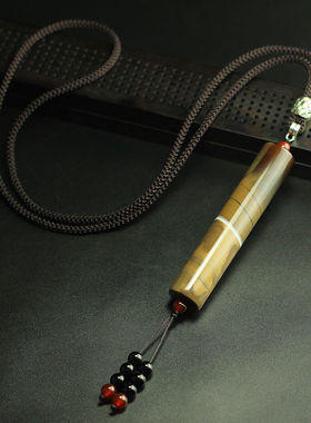 天珠缠丝玛瑙藏族挂件九眼石页岩