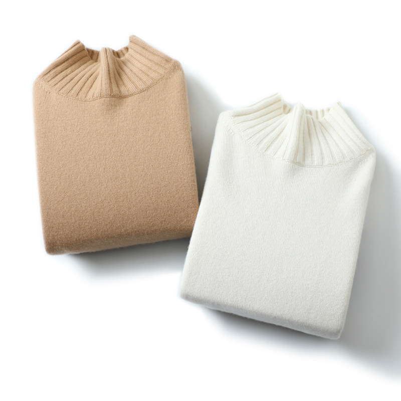 有范爱到爆！2024新款加厚100%纯山羊绒衫女高领落肩针织衫慵懒风,淘宝优惠券,粉丝福利购,淘宝优惠卷