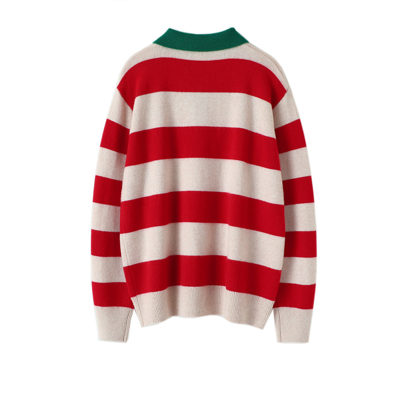 这个真心好看!加厚复古休闲羊绒衫 启超羊绒衫