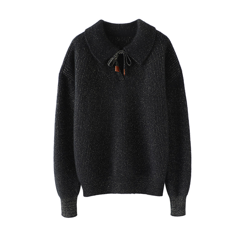 日常精致舒服感！加厚羊绒衫女金丝线纯羊绒毛衣针织衫宽松秋冬季,淘宝优惠券,粉丝福利购,淘宝优惠卷