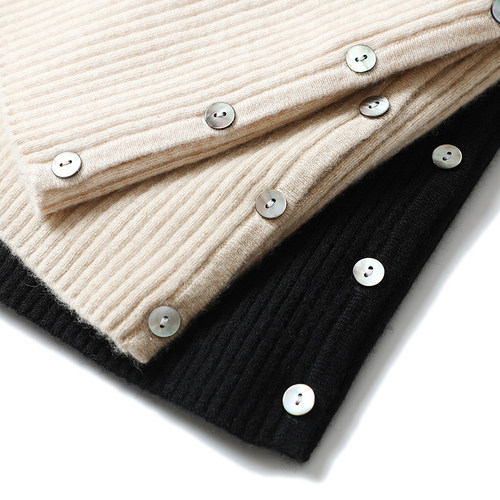 老客入齐色！100%纯羊绒开衫女V领短款羊绒毛衣女针织开衫小外套 - 图2