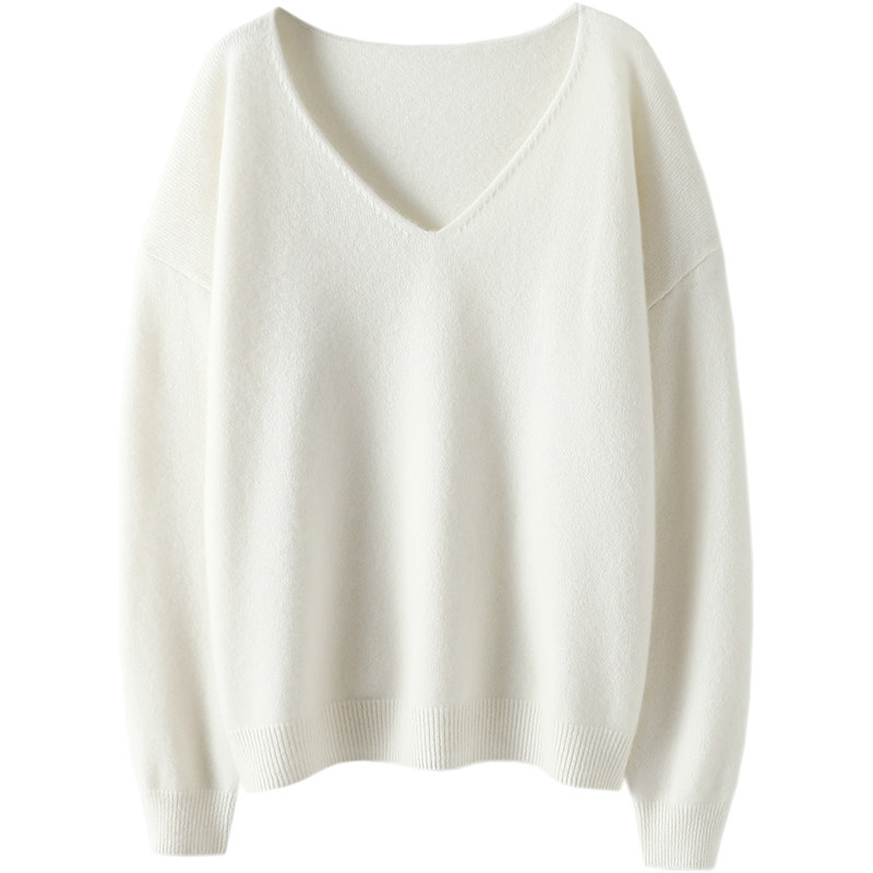 心动信号！加厚V领羊绒衫女纯羊绒毛衣针织打底衫宽松【启超】,淘宝优惠券,粉丝福利购,淘宝优惠卷