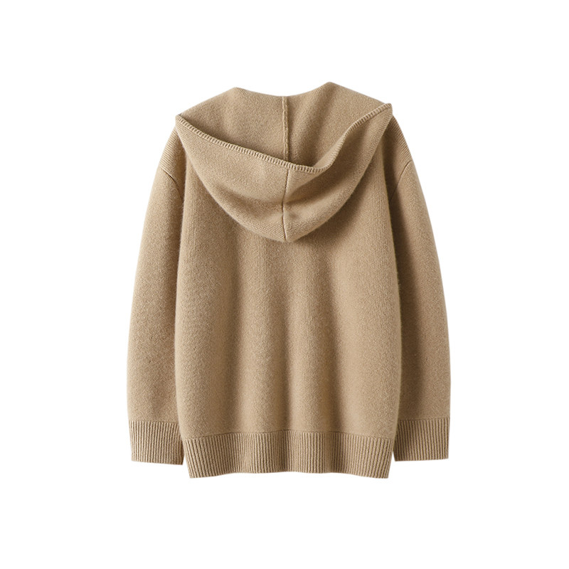 冬日奥斯陆！重磅加厚800克+连帽羊绒拉链开衫女纯羊绒毛衣帽衫冬,淘宝优惠券,粉丝福利购,淘宝优惠卷