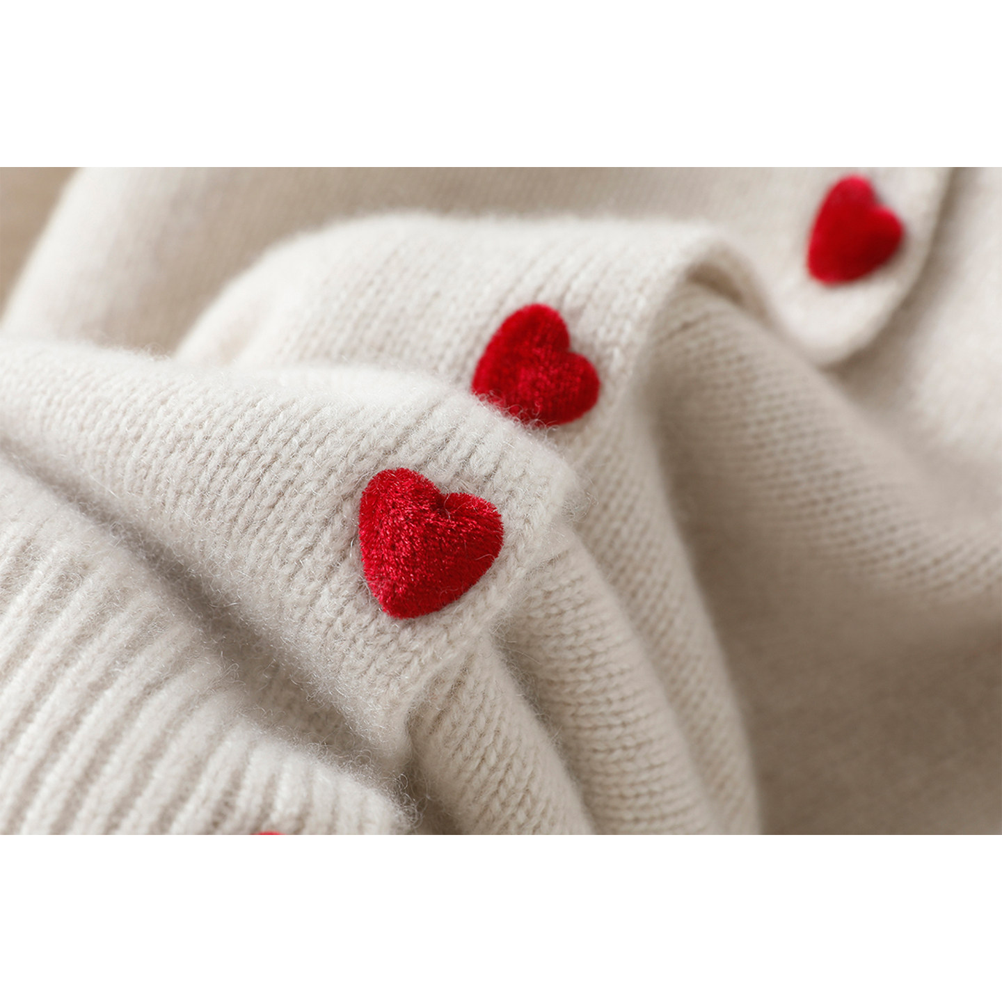 好心动的颜值！爱心扣加厚100%纯山羊绒开衫女纯羊绒毛衣针织外套,淘宝优惠券,粉丝福利购,淘宝优惠卷