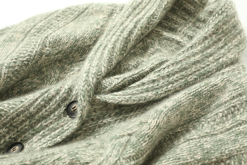 重磅 男女同款 自信洒脱！加厚羊绒开衫女粗棒针纯羊绒毛衣外套冬 - 图1