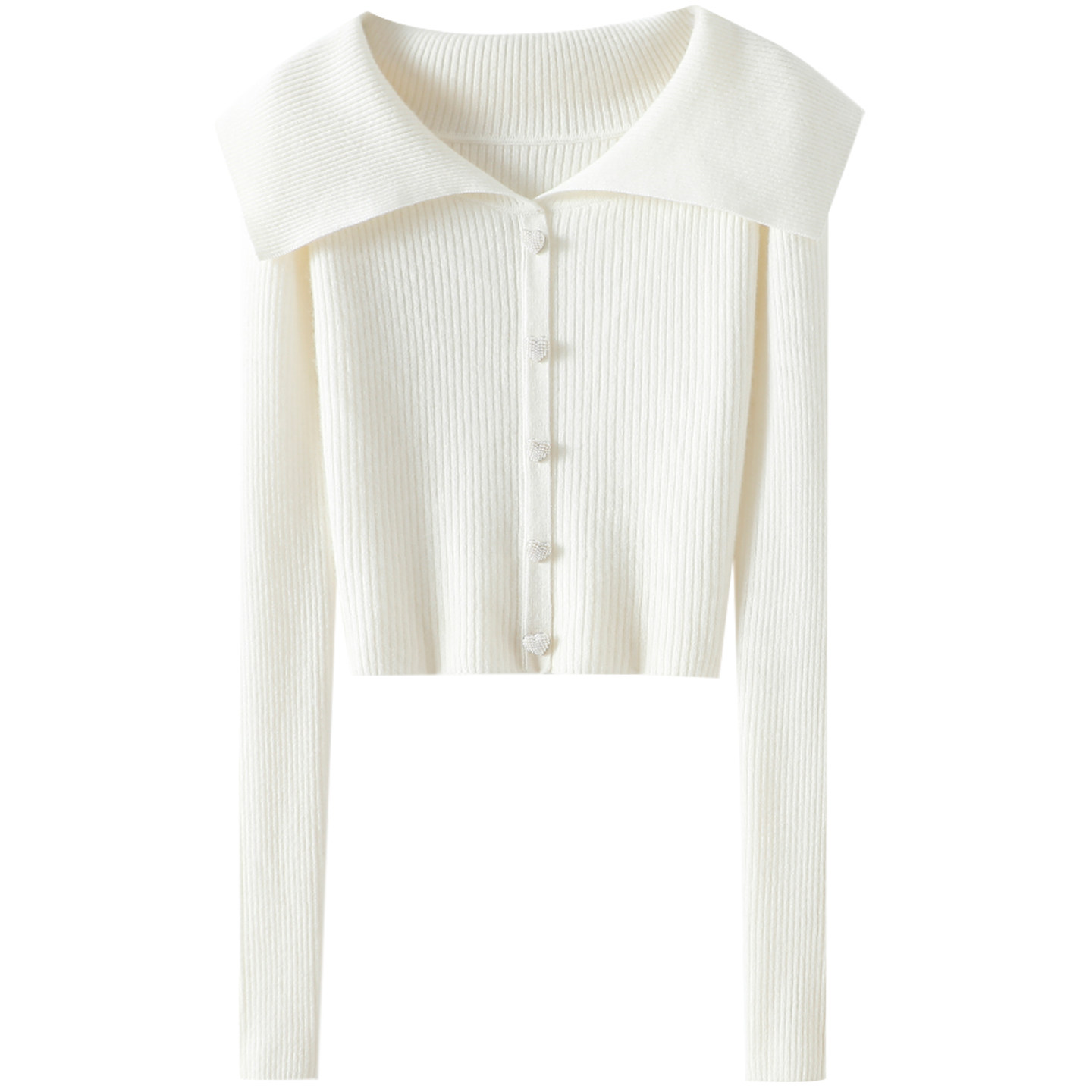 太到位了！大翻领珍珠扣100%纯羊绒开衫女假开衫弹力针织外套秋冬,淘宝优惠券,粉丝福利购,淘宝优惠卷