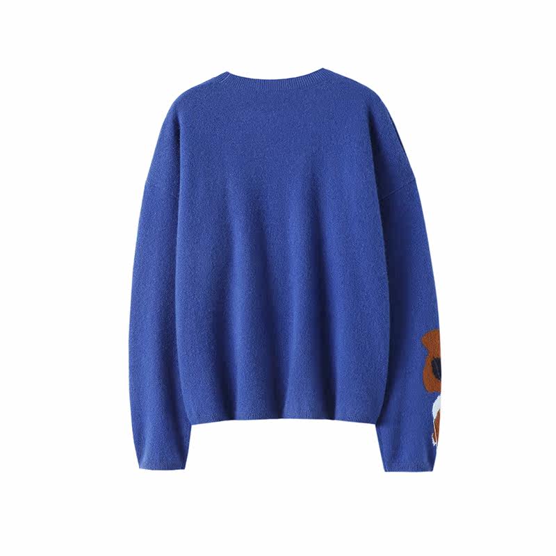 太美了吧！圆领100%纯山羊绒衫女宽松纯羊绒毛衣针织衫秋冬新款,淘宝优惠券,粉丝福利购,淘宝优惠卷