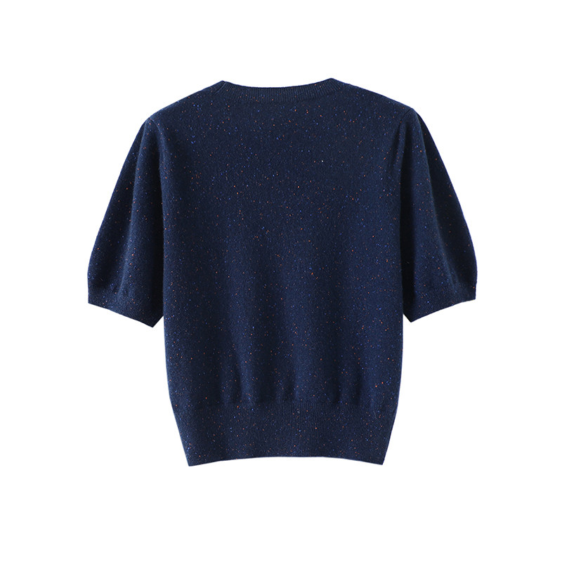 跟着感觉走~好搭！新款圆领羊绒短袖女100纯羊绒毛衣打底衫秋冬,淘宝优惠券,粉丝福利购,淘宝优惠卷