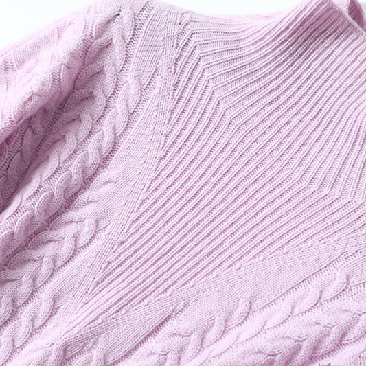 秀场收藏级~纯山羊绒衫女高领宽松麻花加厚冬纯羊绒毛衣慵懒风,淘宝优惠券,粉丝福利购,淘宝优惠卷