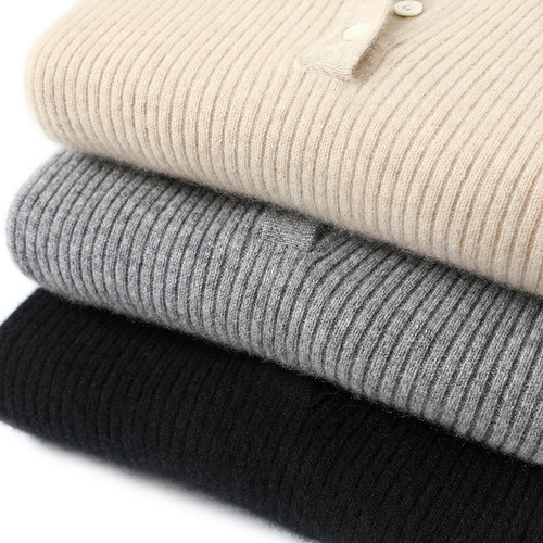 实穿即正义~假两件圆领100%纯山羊绒衫女修身羊绒毛衣针织打底衫 - 图0