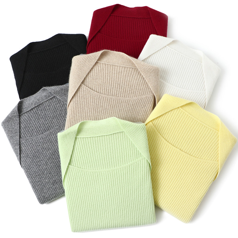 一眼注意到~显瘦方领100%羊绒衫女圆领纯羊绒毛衣针织打底衫秋冬,淘宝优惠券,粉丝福利购,淘宝优惠卷