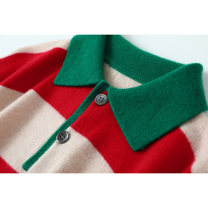 这个真心好看!加厚复古休闲羊绒衫 启超羊绒衫