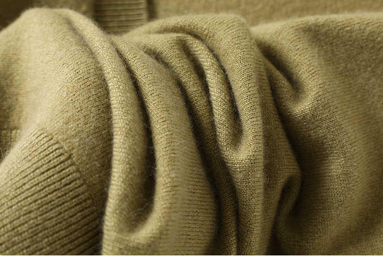 自在简括~随性舒适V领羊绒开衫女纯羊绒毛衣针织开衫外套宽松秋冬 - 图0