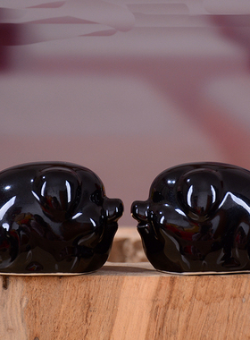 龙蛇12生肖陶瓷摆件吉祥招财鼠