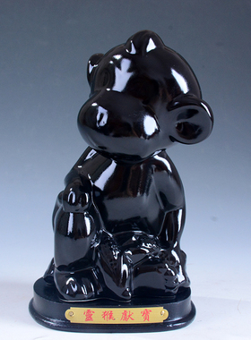 陶瓷生肖吉祥黑色风水现代工艺品