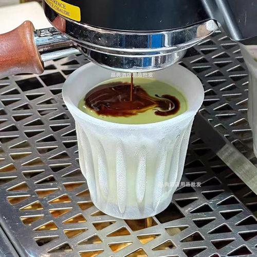 可冷冻加厚玻璃杯dirty咖啡杯澳白拿铁杯意式浓缩杯冰杯冰博克杯 - 图1