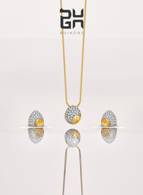 瑞红925银福蛋蛇骨链项链