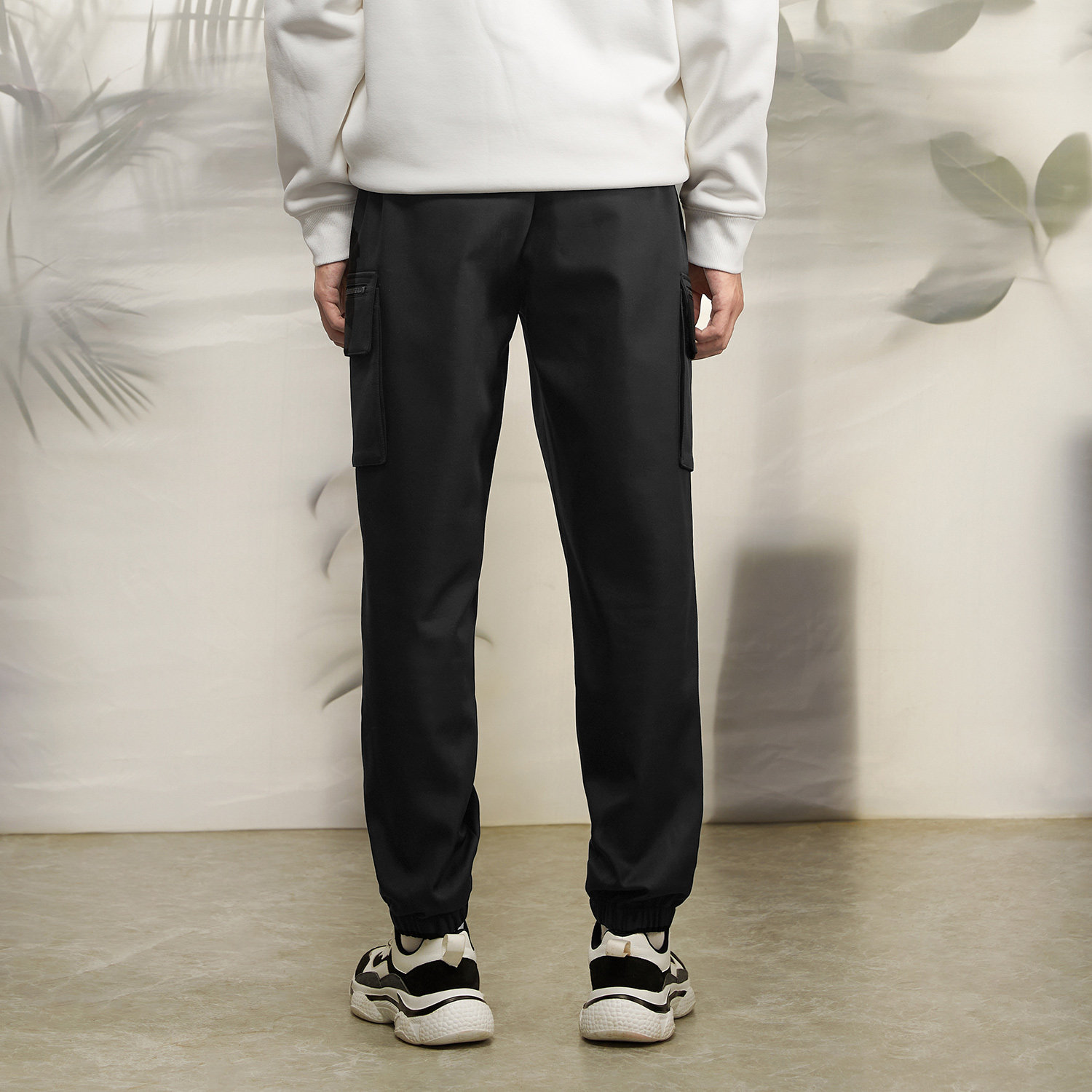 海澜之家旗下黑鲸多口袋休闲裤男冬季热卖束脚裤男工装裤男裤子商