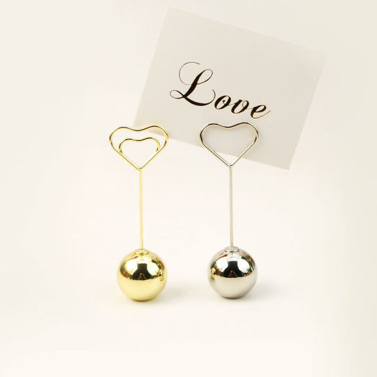 Creative photo clip metal ball-shaped heart desktop ornament