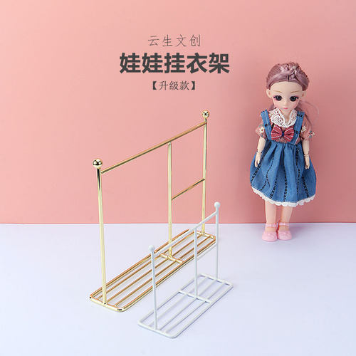 1/6blythe小布BJD人偶挂衣架子怪高铁艺衣柜可爱迷你ob11娃衣衣架 - 图0