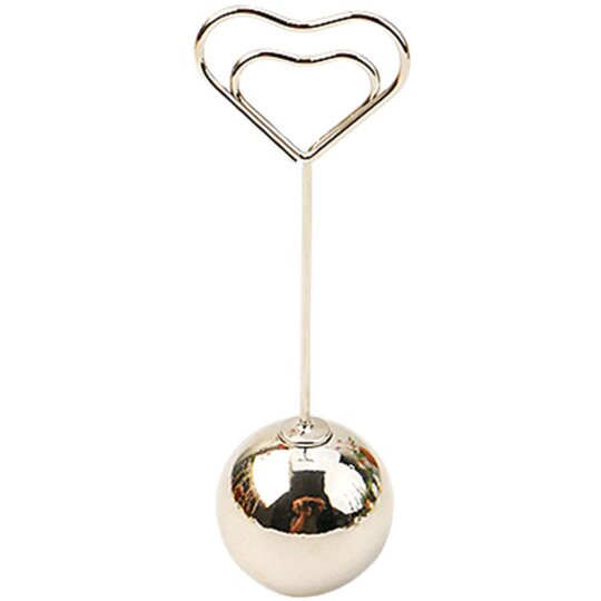 Creative photo clip metal ball-shaped heart desktop ornament