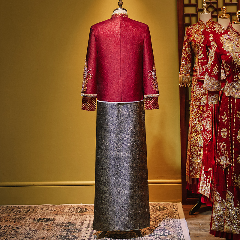 男装秀禾服2023春季新款中式龙凤褂 依鸾唐装