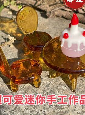 Desktop decoration gift gift crafts Zibo Boshan glass