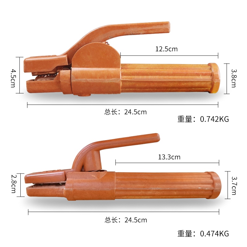 电焊钳大象500A800A把式电纯紫铜不烫手焊把钳电焊机线工业级全铜 - 图2