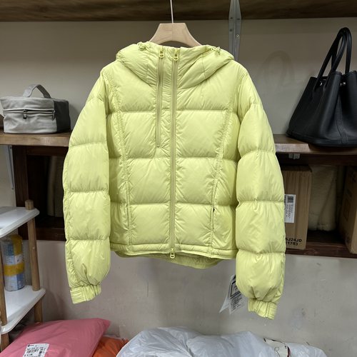 设计感双拉链连帽短款羽绒服女冬季宽松显瘦加厚保暖90白鸭绒外套 - 图0