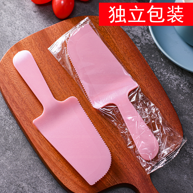 蛋糕刀蛋糕托刀 一次性月饼刀叉勺子生日刀切蛋糕刀独立包装100只 - 图1
