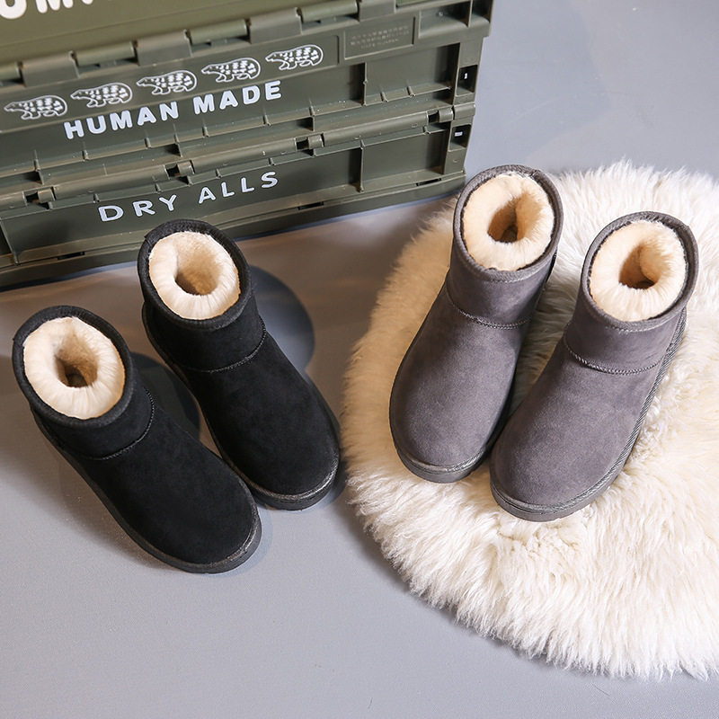 短筒雪地靴女2024年新款洋气冬季防滑防水马丁靴加绒加厚保暖棉鞋,淘宝优惠券,粉丝福利购,淘宝优惠卷