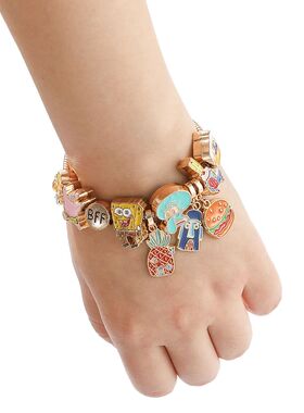 Cartoon SpongeBob SquarePants Bracelet - BFF Letter Pineappl