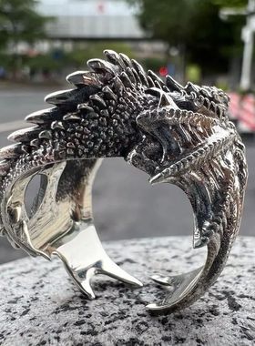 Dragon Rings Gothic Punk Style Pterosaur Wings Opening  Ring