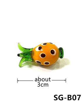 Mini Glass Fruit Vegetables Cute Pepper Apple Banana Grape P